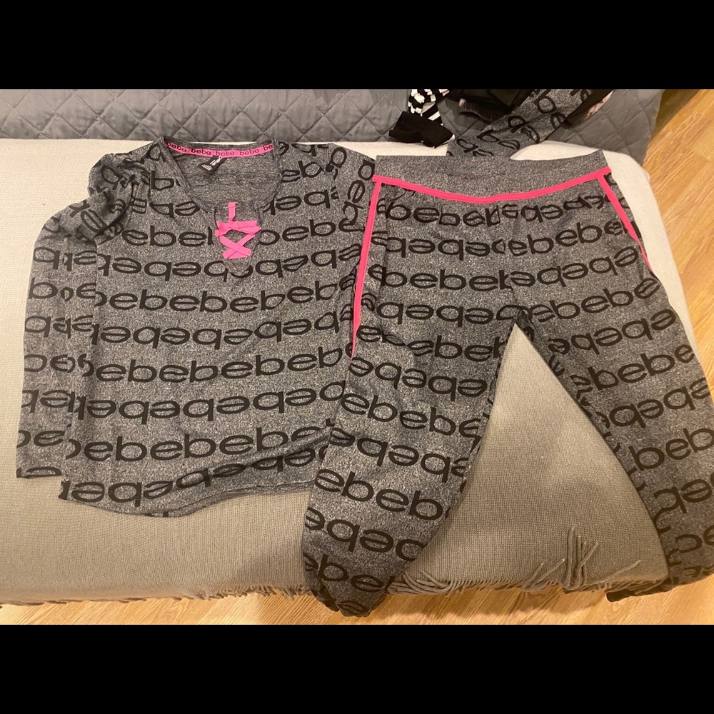 NWT Bebe PJ set